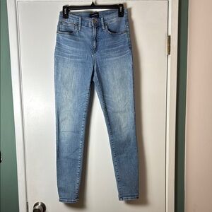 J. Crew 9" High-Rise Toothpick Light Blue Skinny Jeans - Size 27
